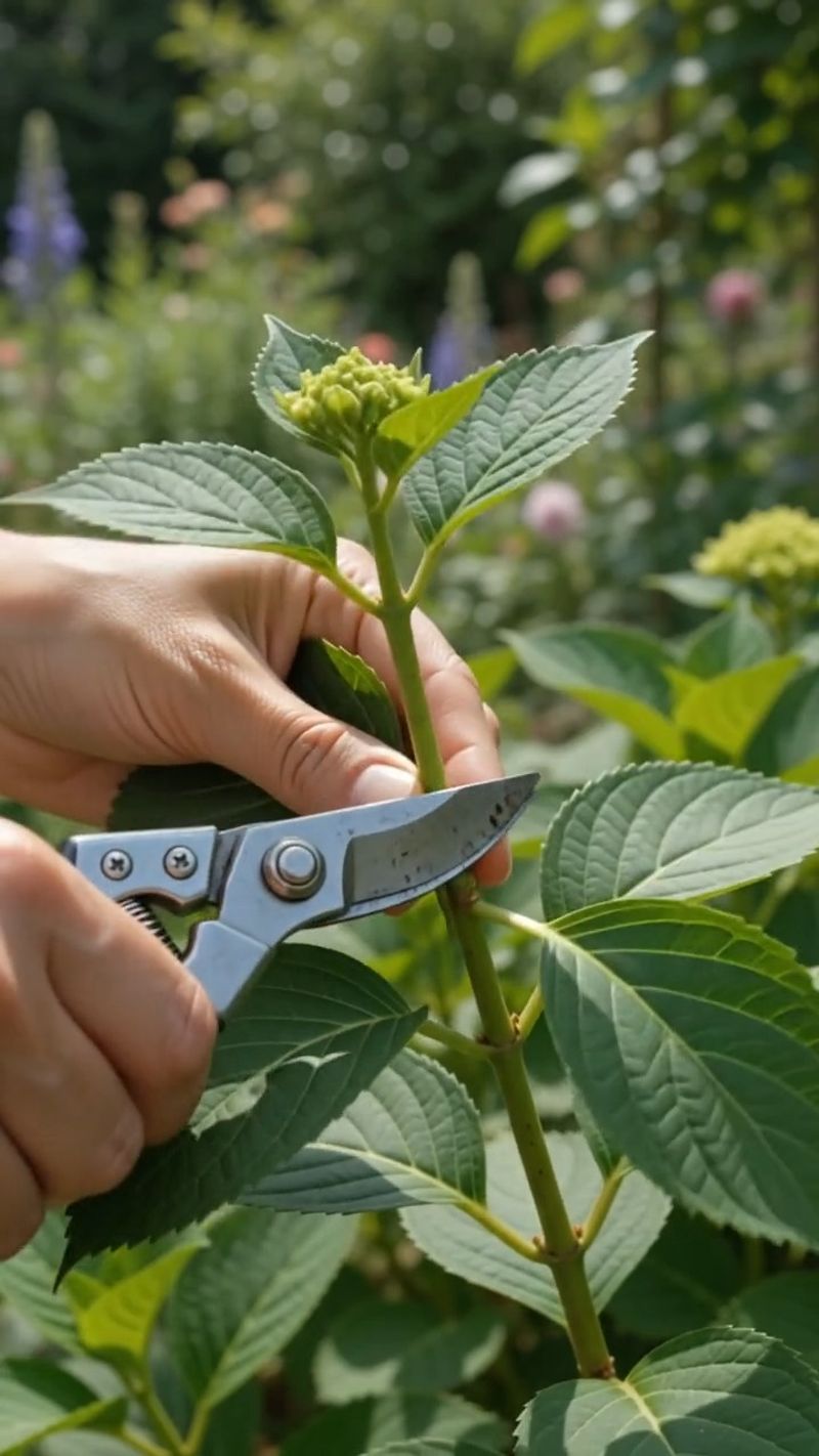 Remove hazards, not healthy flowering stems
