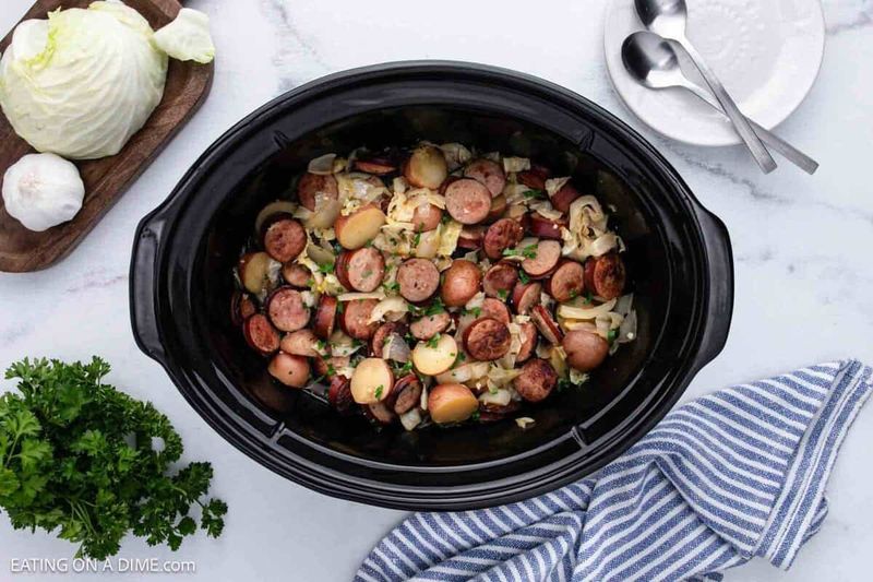 Crockpot Cabbage And Sausage