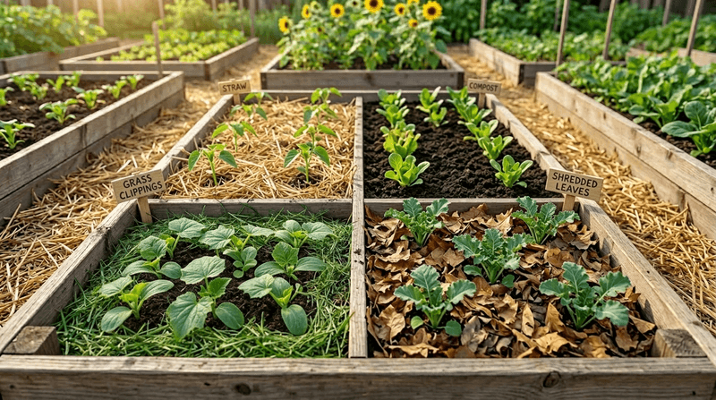 Match the mulch to the planting bed