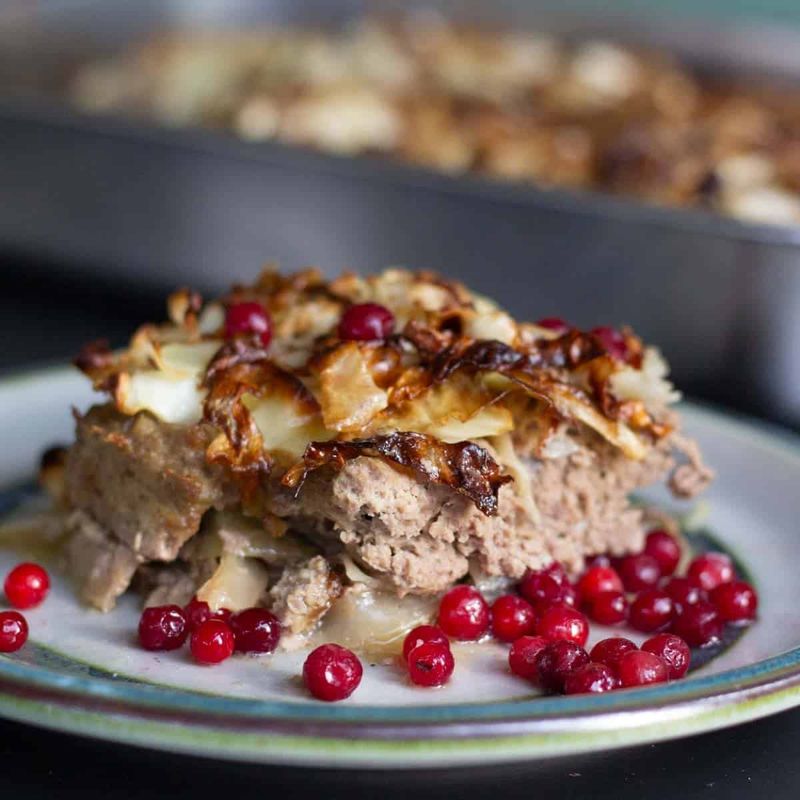 Kalpudding (Swedish Brown Cabbage Meatloaf)