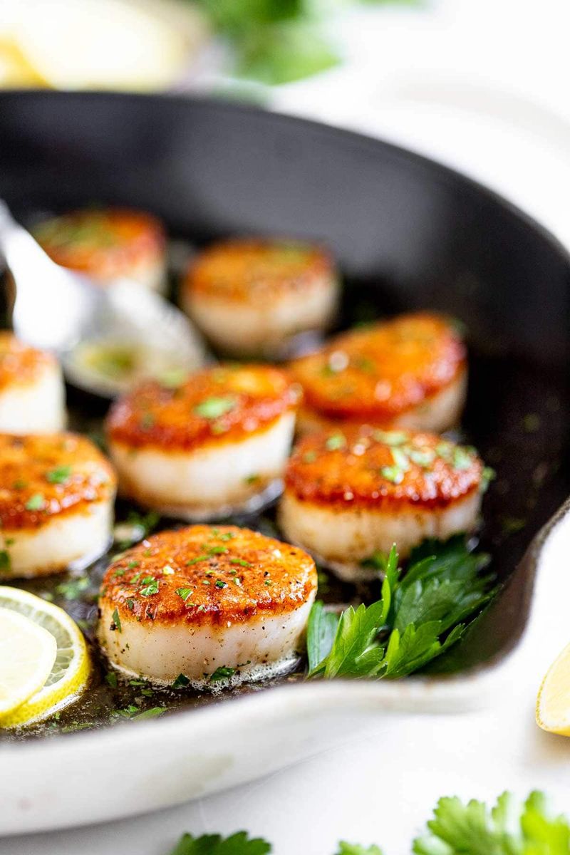 Scallops (fried or seared)