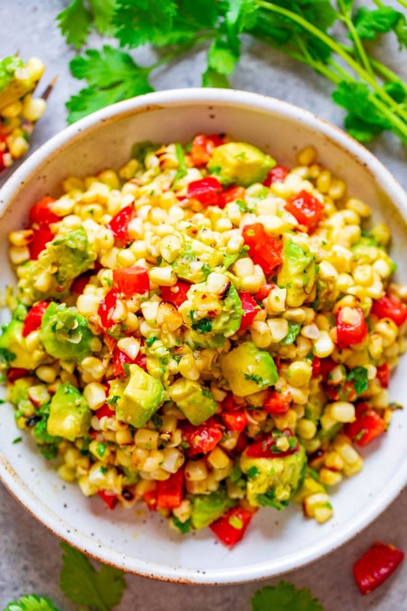 Charred Corn and Bell Pepper Fiesta Salad