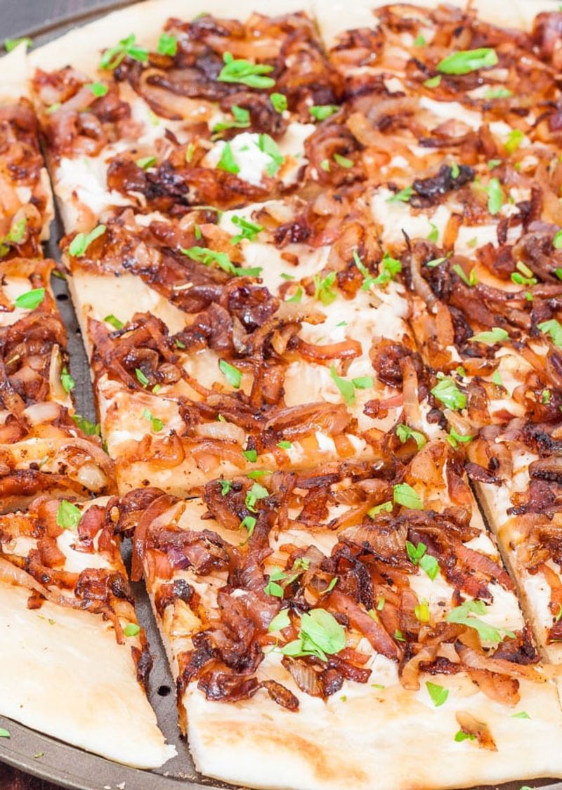 Bacon And Caramelized Onion Flatbread