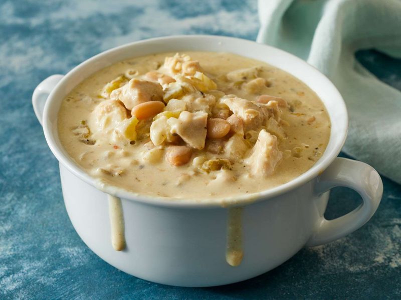 Creamy White Chicken Chili With Cream Cheese