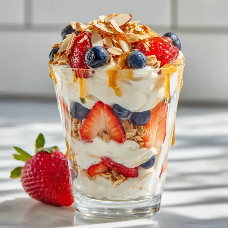 Greek Yogurt Parfait with Fruit and Nuts