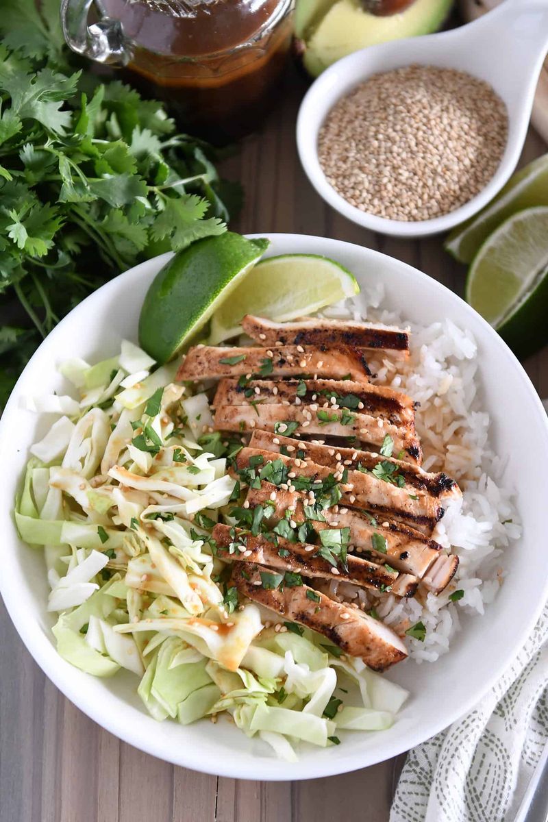 Sesame Ginger Chicken Bowls
