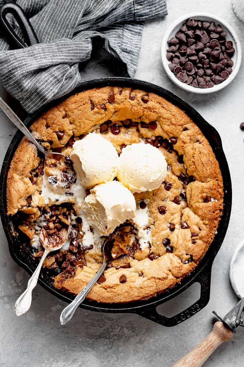 Chocolate Chip Skillet Cookie