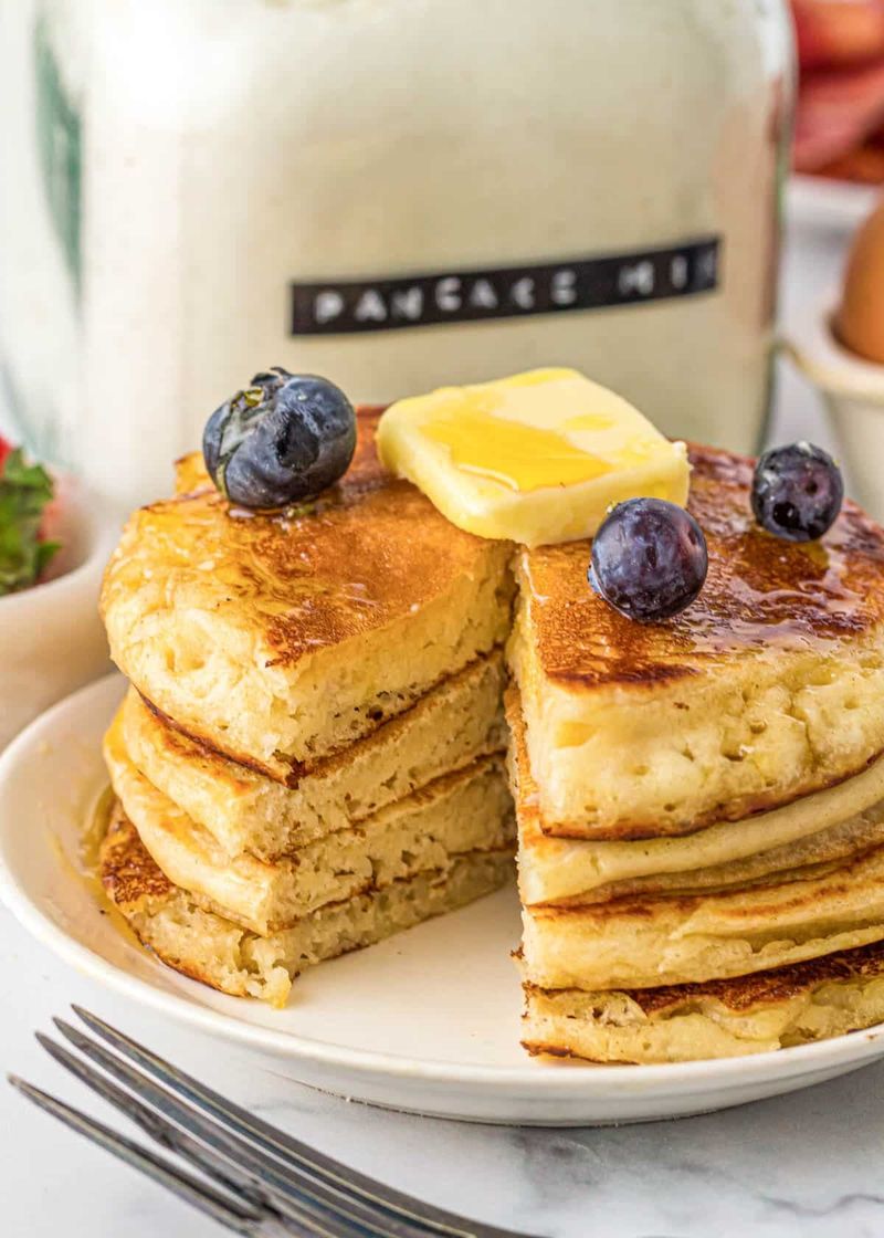 Upgraded Pancake Mix Pancakes