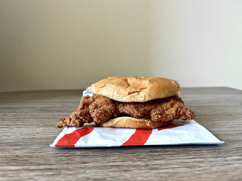 Zaxby’s Signature Sandwich Only with Spicy Zax Sauce