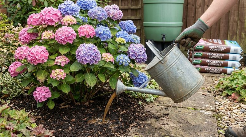 Vinegar for Acidifying Soil and Blue Blooms