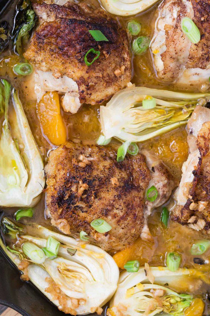 Orange-Forward Chicken Thighs