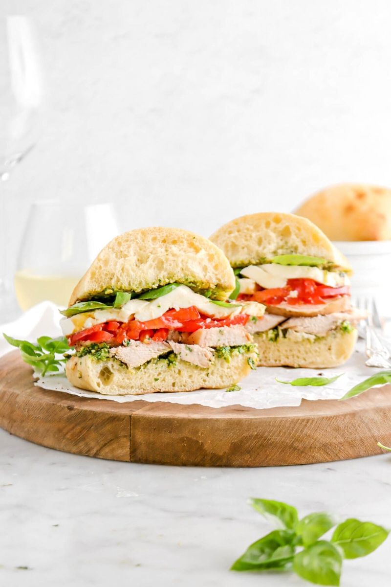 Rotisserie Chicken Caprese Sandwich