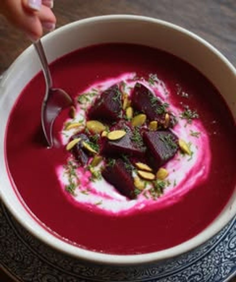 Beet, Ginger, and Red Cabbage Soup
