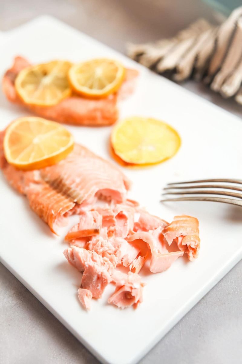 Frozen salmon or fish fillets