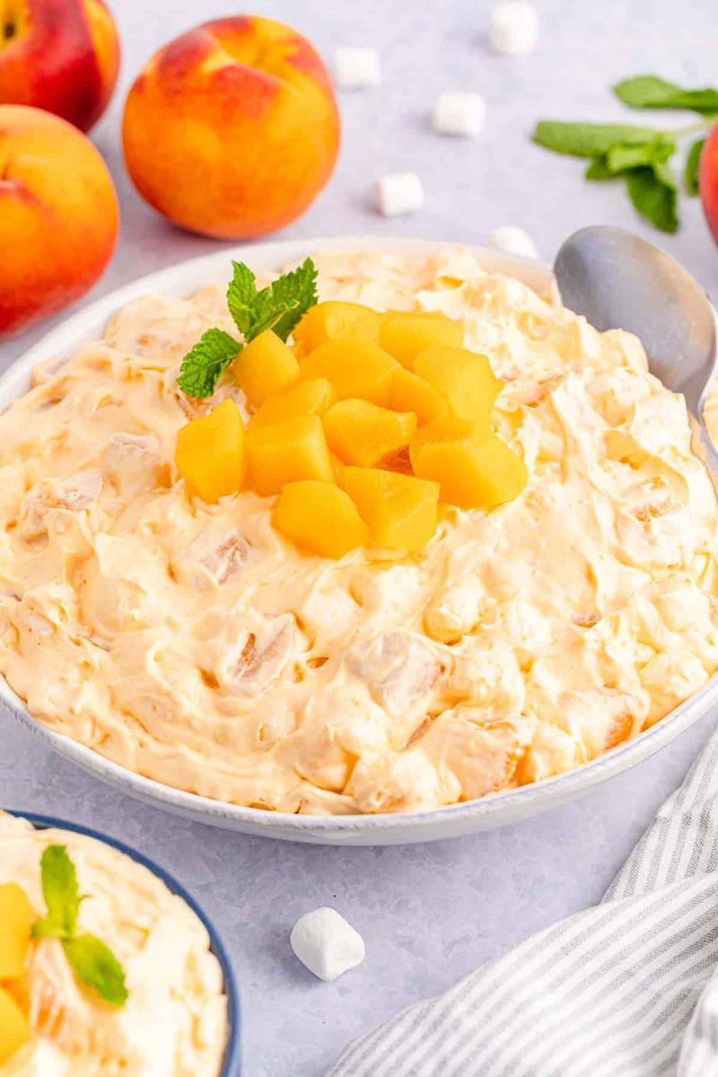 Peach Jell-O Fluff