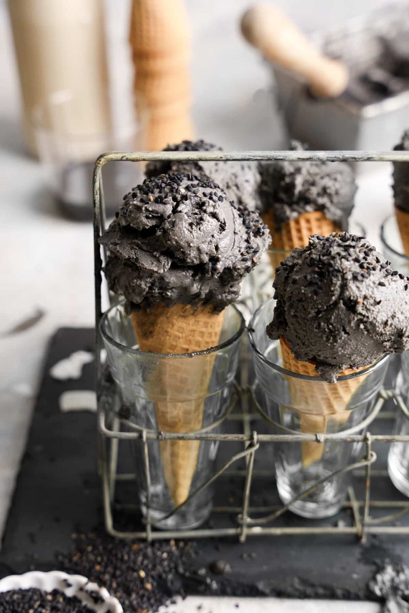 Black Sesame Ice Cream
