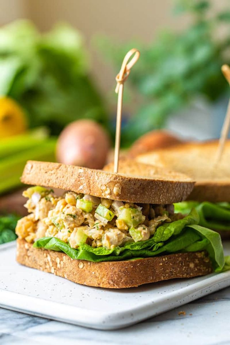 Smashed Chickpea Salad Sandwiches