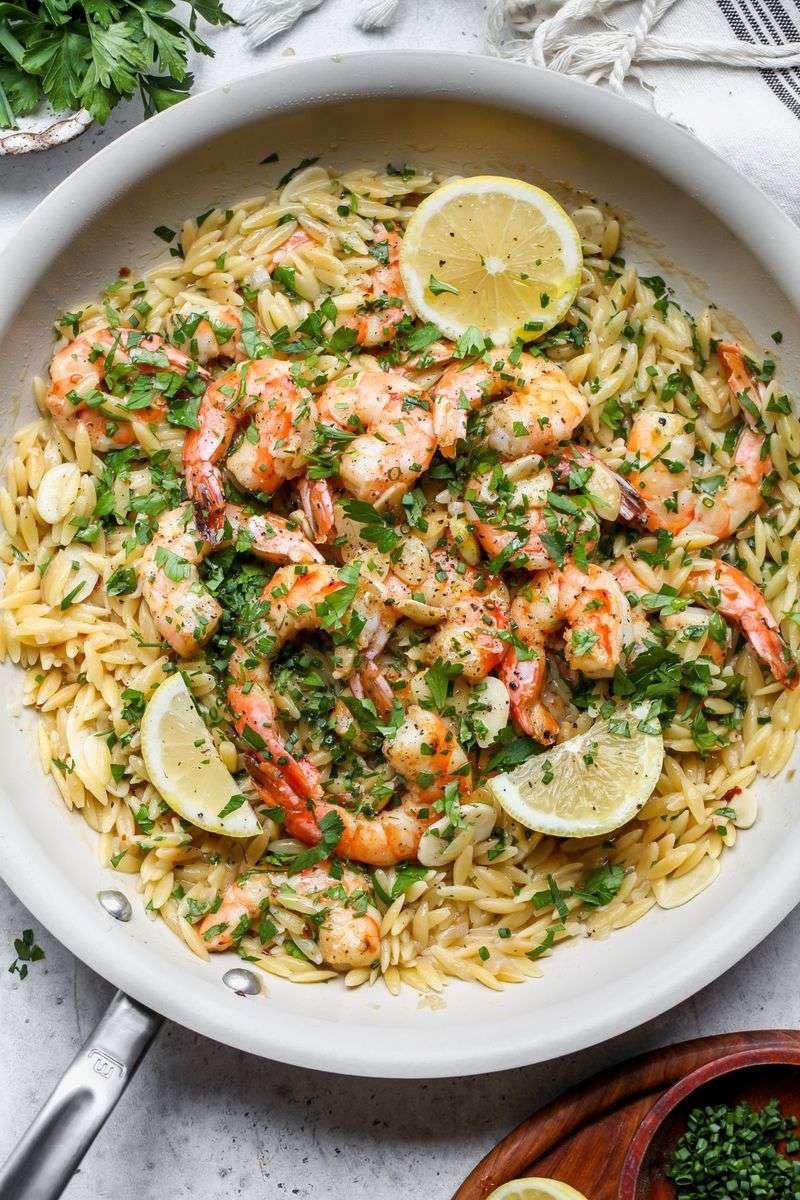 Shrimp Scampi Orzo