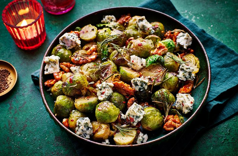 Brussels Sprouts With Blue Cheese