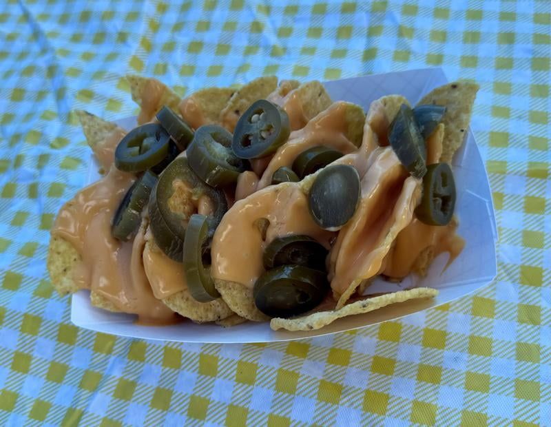 Nacho cheese that looks thick, clumpy, or skinning over