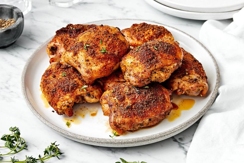 Simple Baked Chicken Thighs