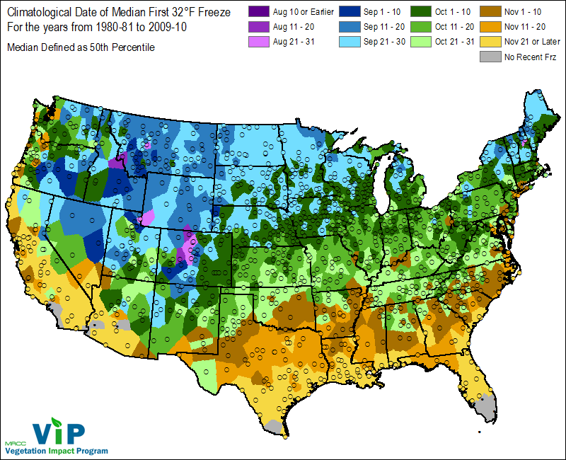 Match the crop to maturity time and local frost
