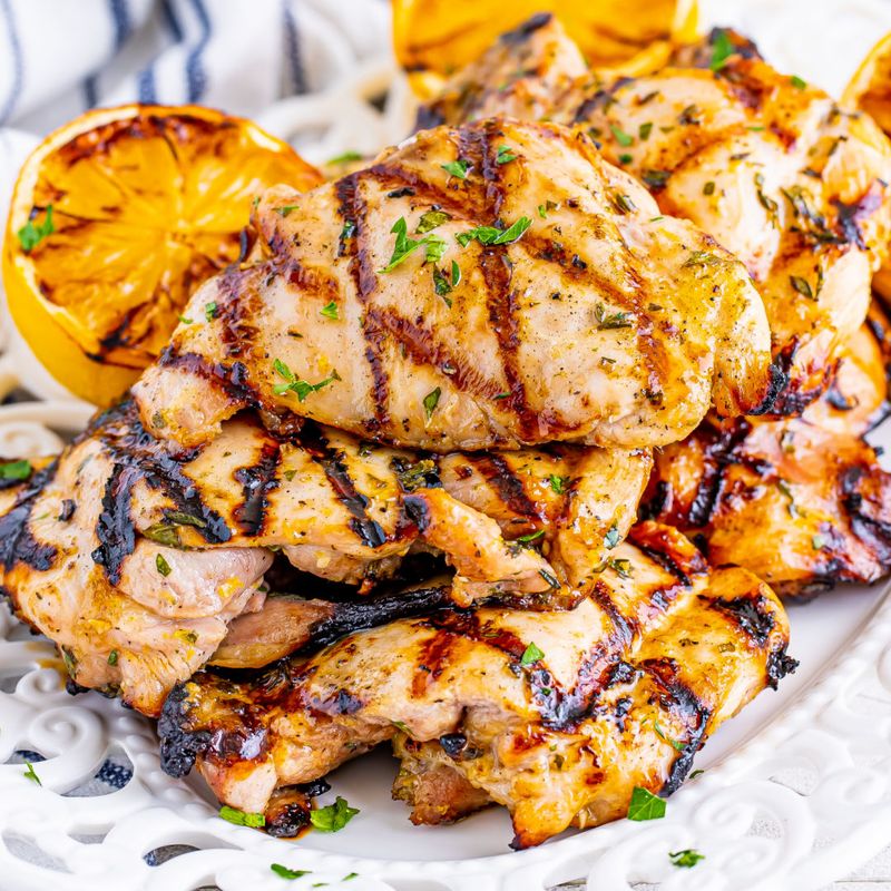 Garlic Lemon Chicken Thighs
