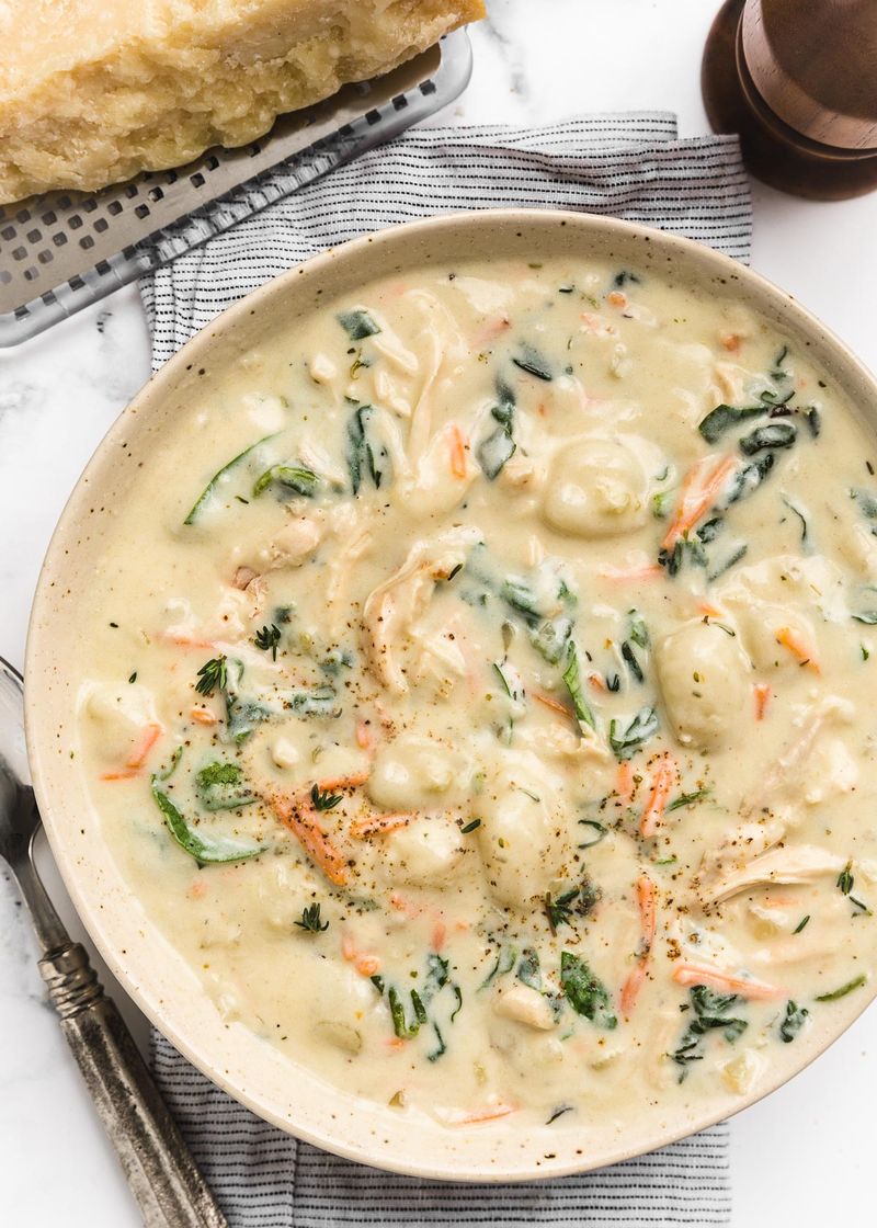 Creamy Chicken and Gnocchi Soup