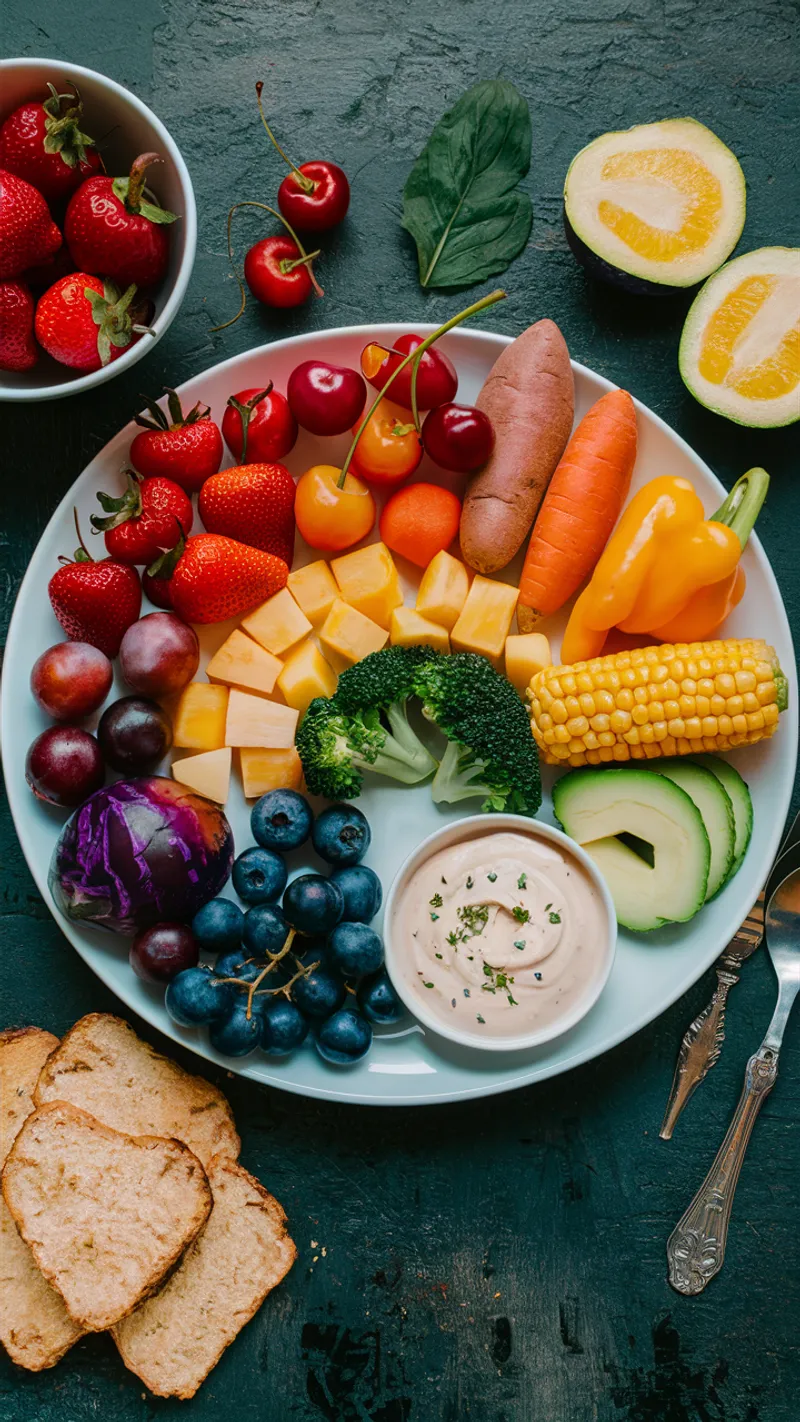 A Snack Plate With Only Sweet Items