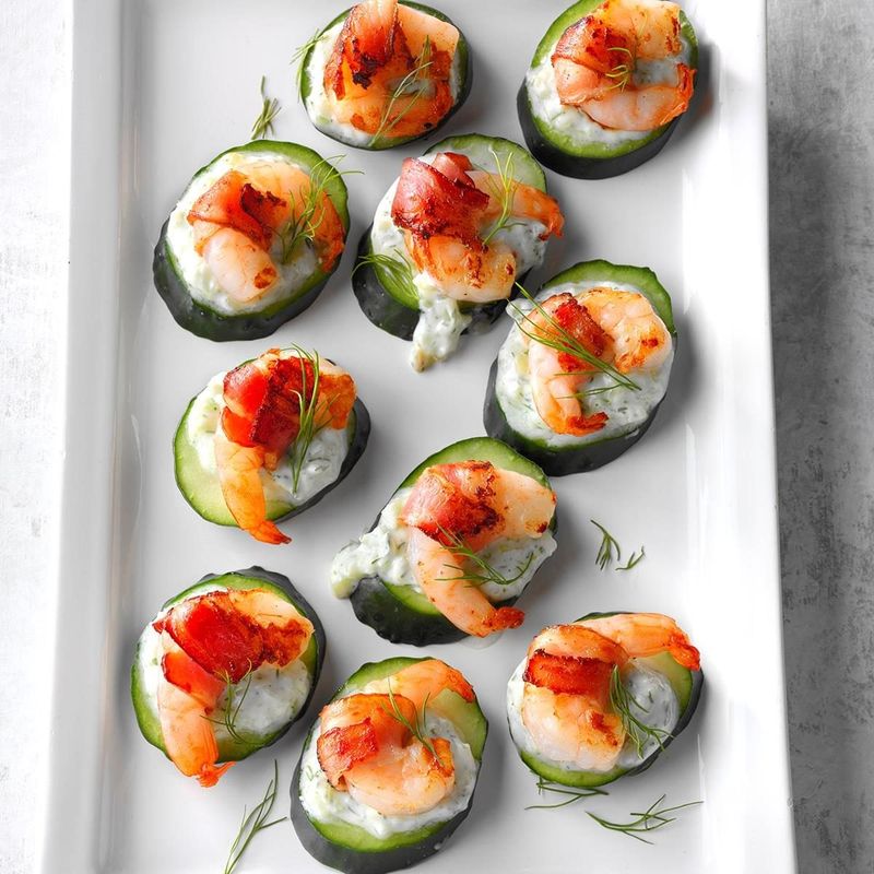 Cucumber Shrimp Appetizer Rounds