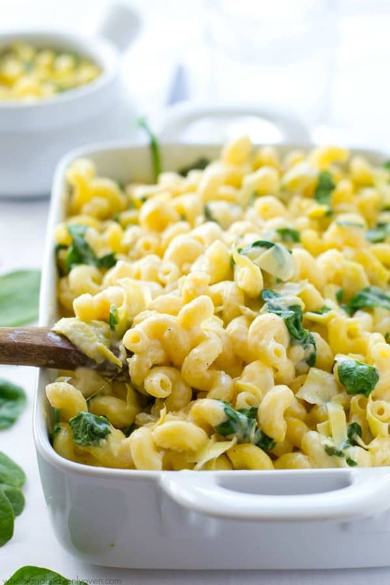 Spinach and Artichoke Mac and Cheese