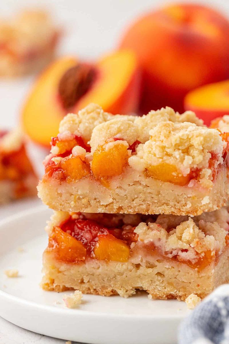 Peach Cobbler Bars