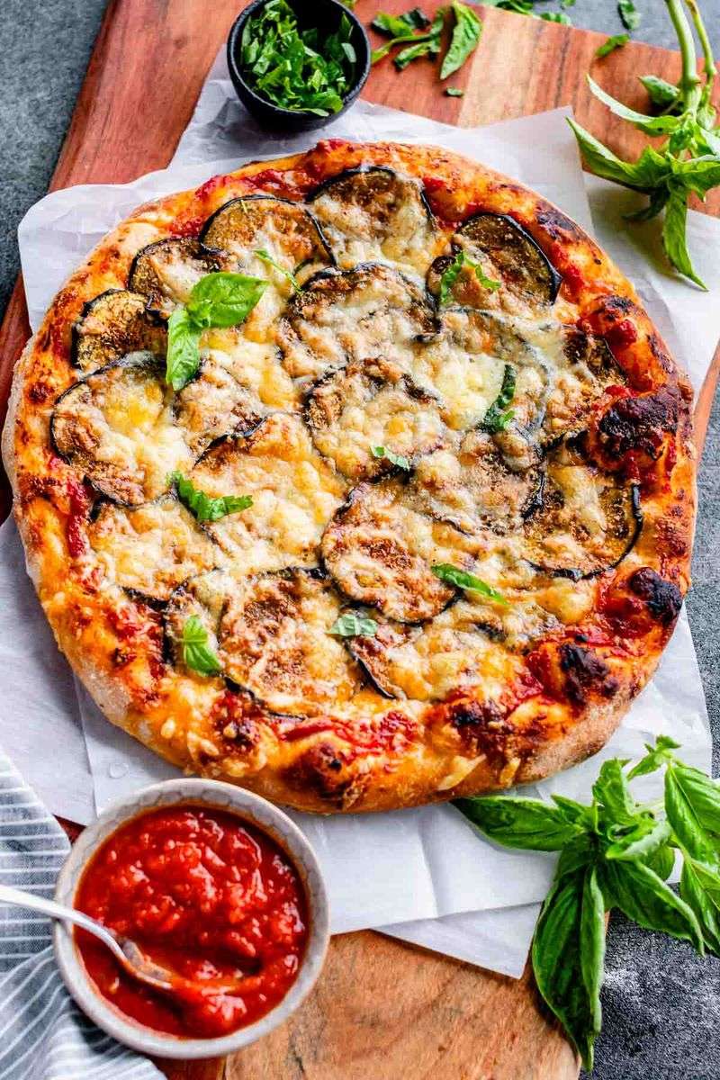 Eggplant Parmesan Pizza