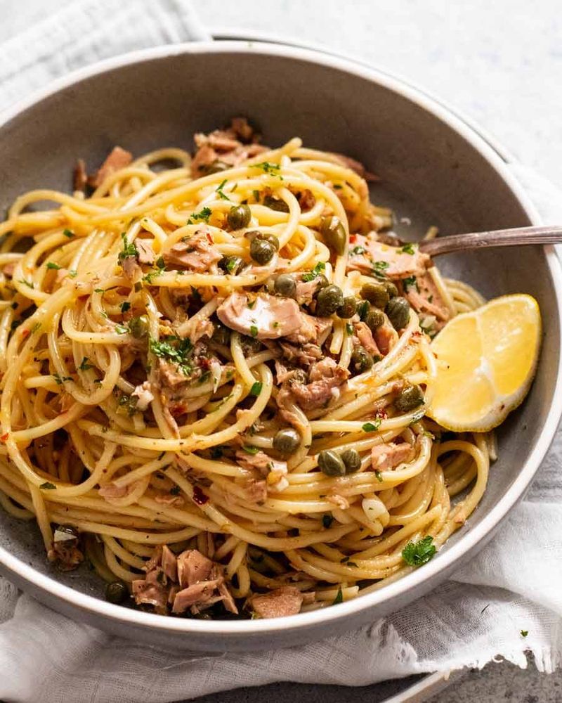 Pasta and tuna, simplified