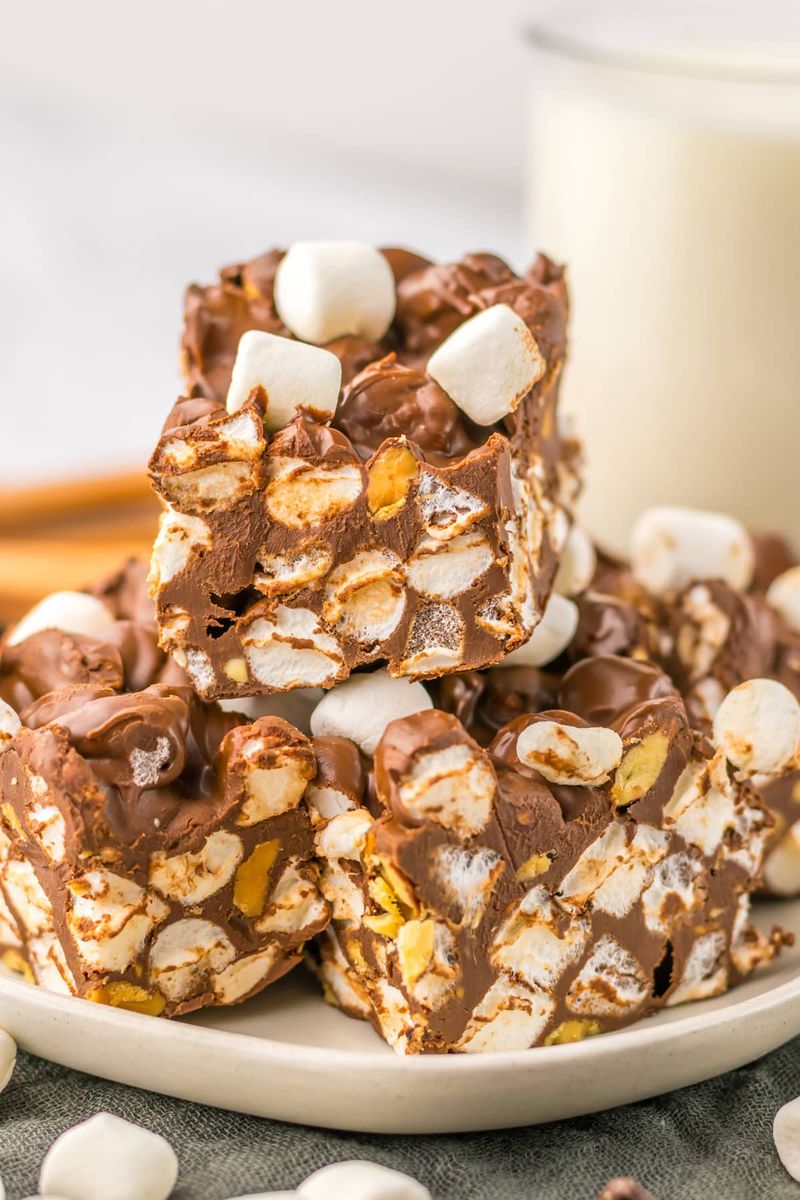 Milk Chocolate Rocky Road with Jumbo Marshmallow Chunks