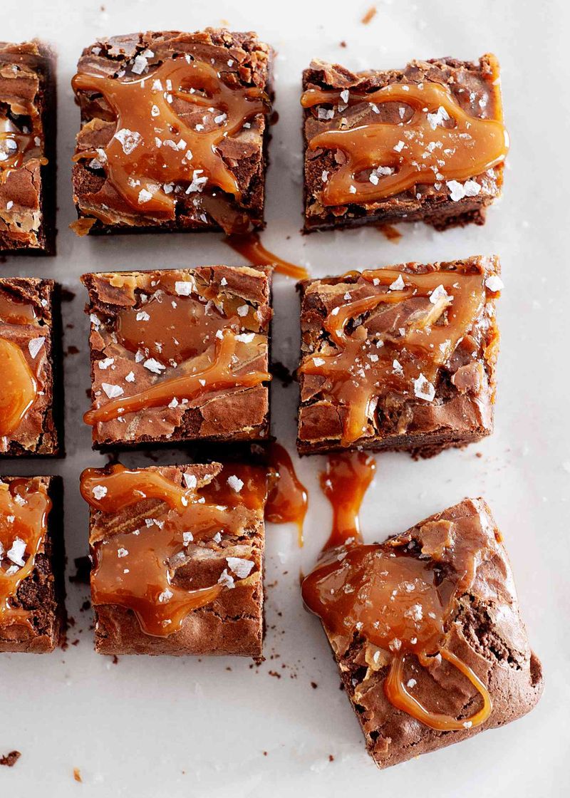 Salted caramel brownies