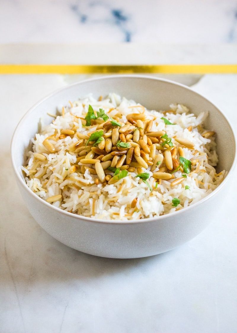 Lebanese-Style Rice With Toasted Pine Nuts