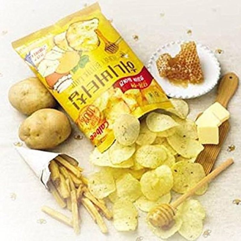South Korea: Honey Butter chips candy-like snacks