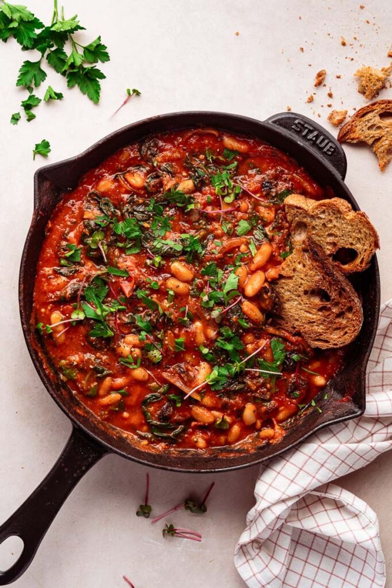 Cannellini Bean Stew with Carrots and Spinach