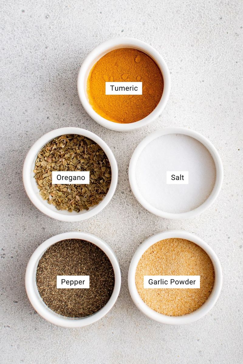 Salt, pepper, and basic spices