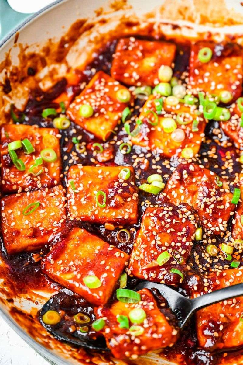 Sticky Sesame Tofu