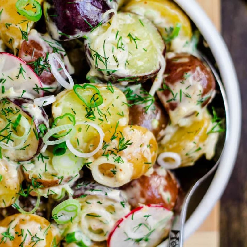 Potato Salad With Scallions