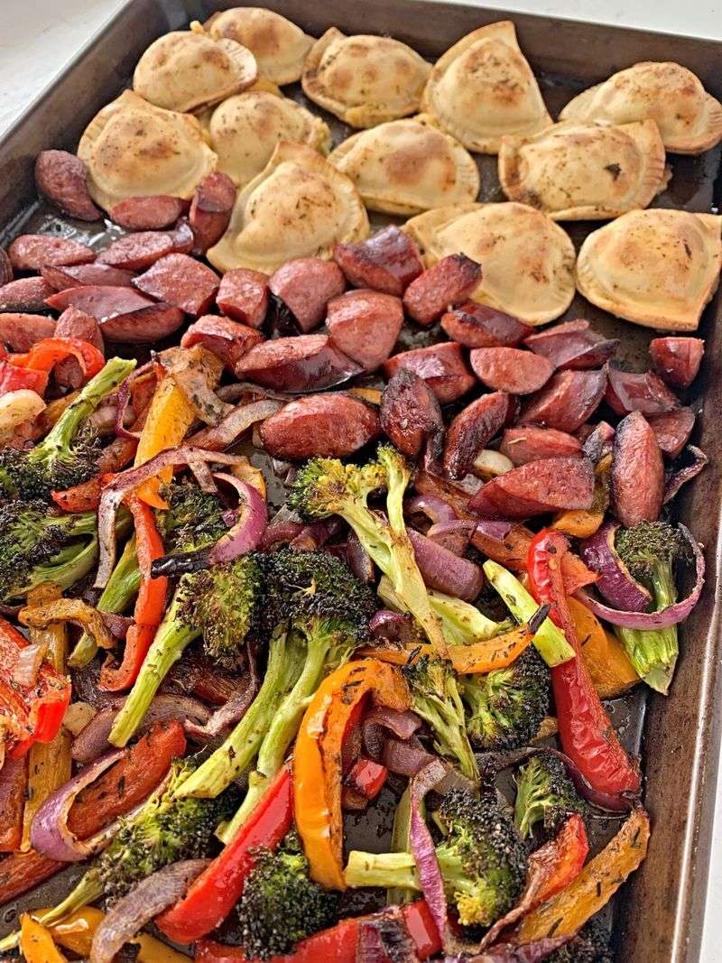 Sheet Pan Meal with Roasted Vegetables and Sausage