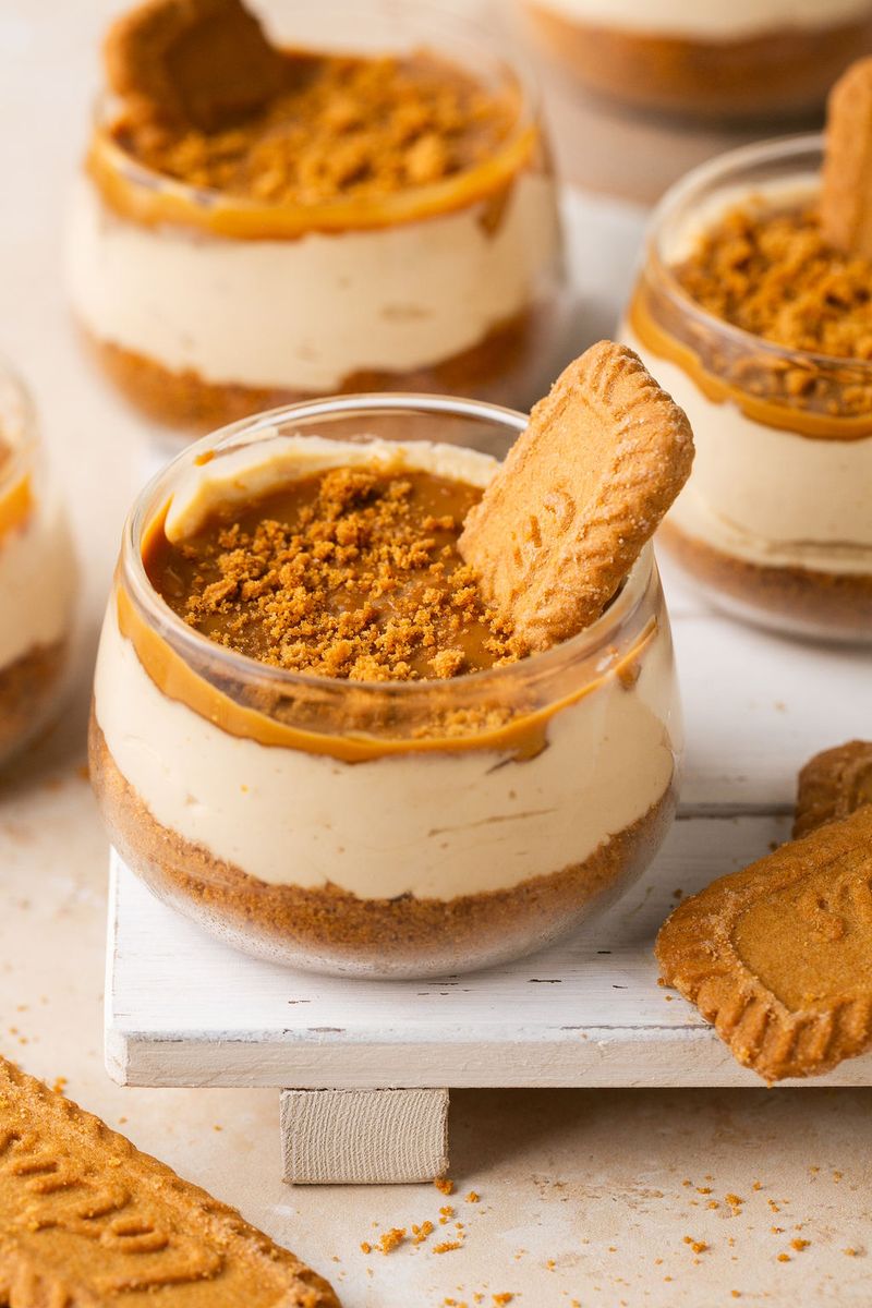 Biscoff caramel apple parfaits