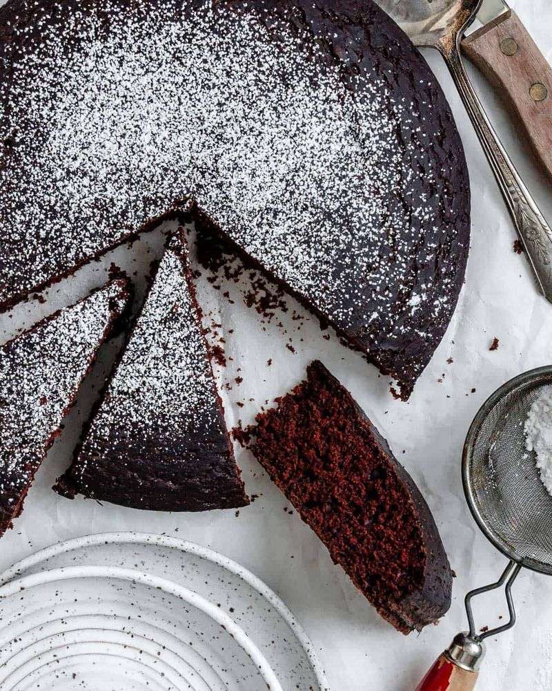 Depression Chocolate Cake (No-Egg, No-Milk, No-Butter Cake)