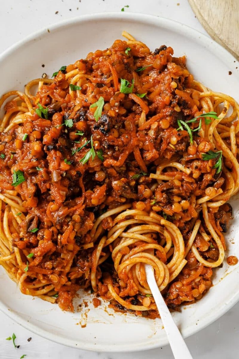 Lentil Bolognese Shortcut