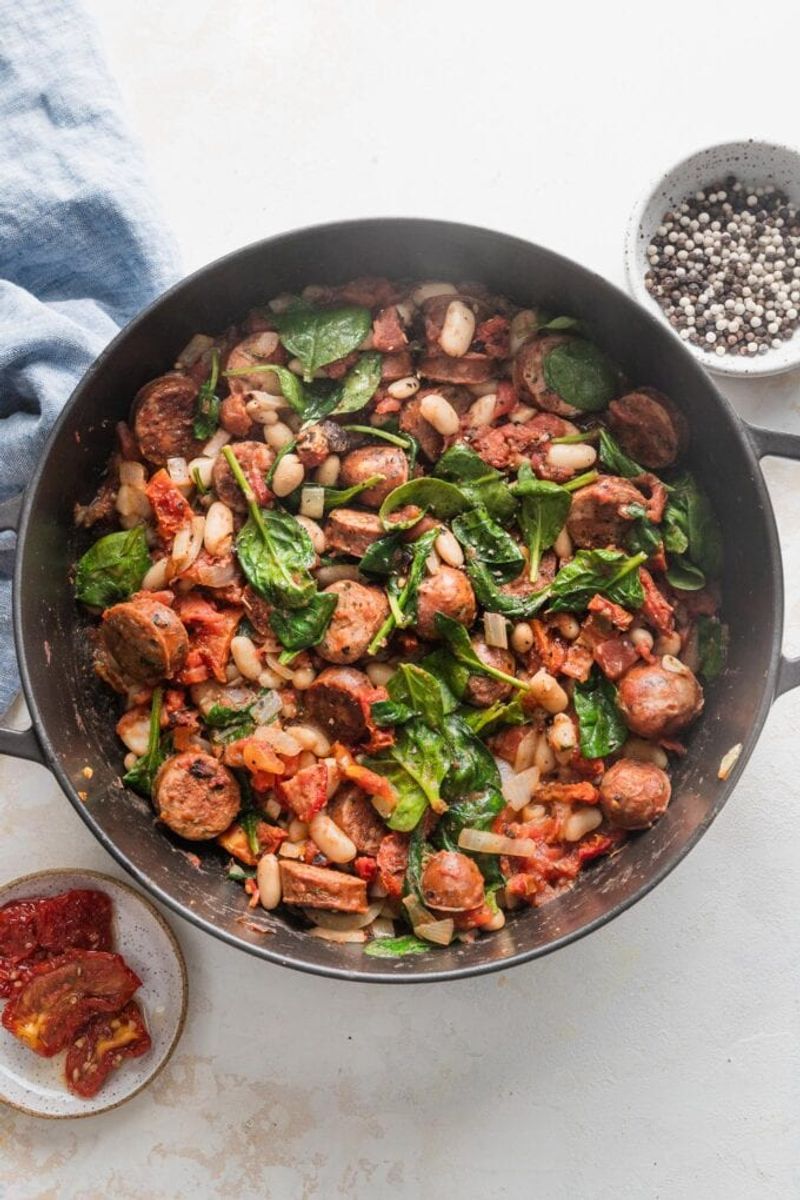 White Bean and Sausage Skillet