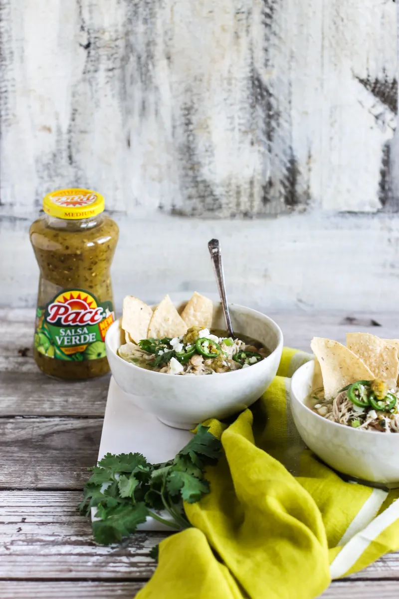 White Chicken Chili With Salsa Verde