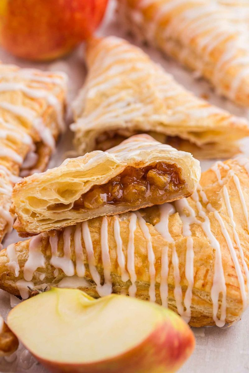 Puff-pastry turnovers and Danish-style pastries