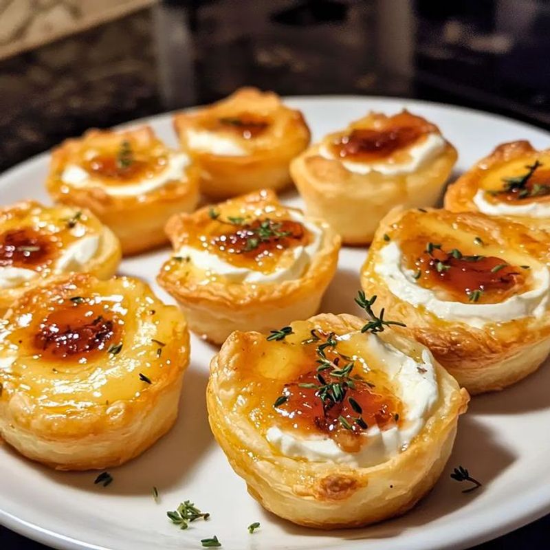 Jelly And Cream Cheese Puff Pastry Bites